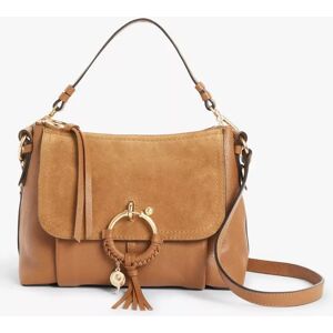 See By ChloÃ© Joan Suede Leather Small Satchel Bag, Caramello - Caramello - Female