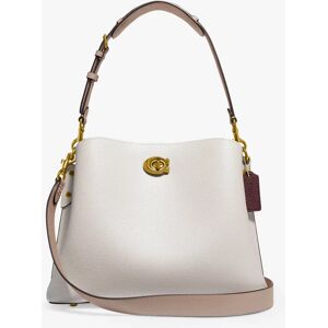 Coach Willow Leather Shoulder Bag - Chalk - Female