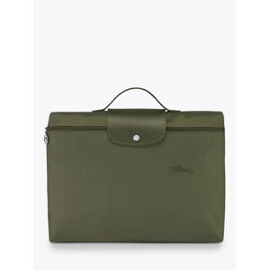 Longchamp Le Pliage Green Recycled Canvas Briefcase - Forest - Female