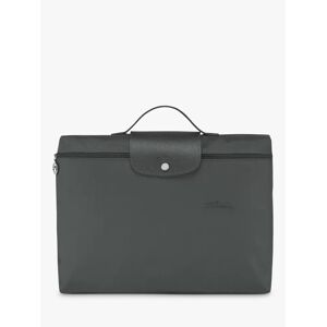 Longchamp Le Pliage Green Recycled Canvas Briefcase - Graphite - Female