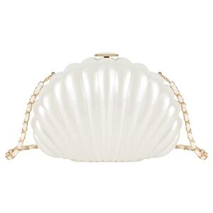 Generic Evening Bags Women'S Clutch Glitter Shell Bag Shiny Handbag Rhinestone Bag With Chain For Wedding Party