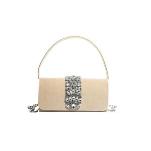 CORIOS Evening Bag for Women Rhinestone Clutch Bag Sparkly Crystal Handbag Bridal Wedding Purse Glitter Shoulder Bag with Detachable Chain Elegant Crossbody Bag Khaki