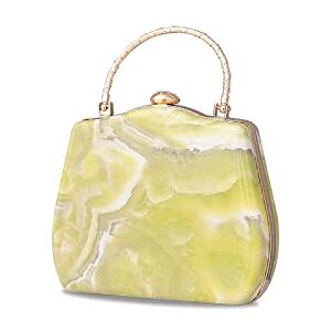 CORIOS Women Evening Bag Marble Clutch Bag Bridal Wedding Purse Charming Shoulder Bag Elegant Handbag Unique Crossbody Bag for Wedding Cocktail Party Prom Banquet Light Green