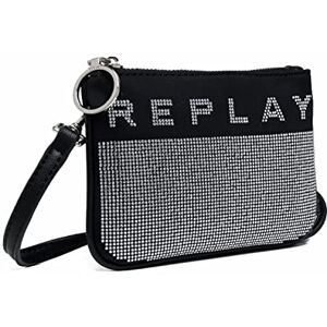 REPLAY Women's FW5285.000.A0453 Evening Bag, 1471 Black-Silver, UNIC