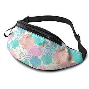 Bf635c4r80bd Beautiful Colorful Clouds Waist Bag with Adjustable Strap Hip Bum Bag for Man Women Outdoors Sports Running Gym Traveling