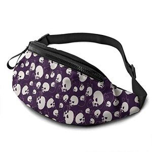 Bf635c4r80bd Cute Awesome Skull Adjustable Fanny Pack Waist Bags with Headphone Hole for Sports Workout Traveling Running