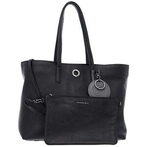 Mandarina Duck Mellow Leather Women’s Cross-Body Bag, Black (Nero), 15x27x36 Centimeters (W x H x L)