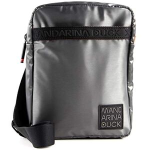 Mandarina Duck Unisex Warrior P10CXM06 Crossbody Bag, Gun Metal, 21,5x28x5,5 (L x H x W)