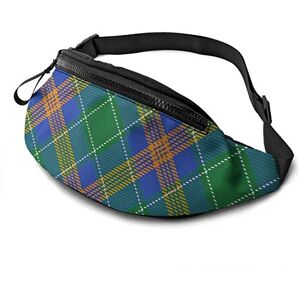 Bf635c4r80bd Irish Style Clan Mcauliffe Macauliffe Tartan Plaid Casual Fanny Waist Pack for Men Women Adjustable Belt Waist Bag for Traveling Hiking Cycling Running Festival Rave