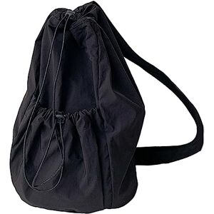 Kuaiyiju Fashion Casual Drawstring Ruched Bags Hobo Bag Nylon Shoulder Bag Lady Purse Crossbody Bags For Women Girl Versatile Bag