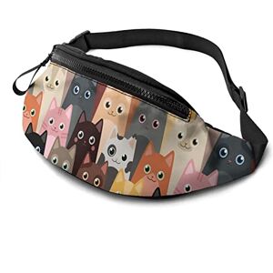 Bf635c4r80bd Cartoon Cat Fanny Pack Casual Waist Bag with Adjustable Belt Bum Bags for Men Women Travel Sports Running