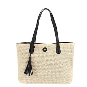 Generic Evening Bags Women Woven Beach Bag Vacation Style Tote Bag Large Capacity Handmade Shoulder Bag Straw Shopping Handbag For Ladies