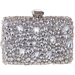 Yihanss Small Square Bag With Diamonds Evening Bag Outside Single Clutch Party Bag For Women (Color : D, Size : Talla �nica)