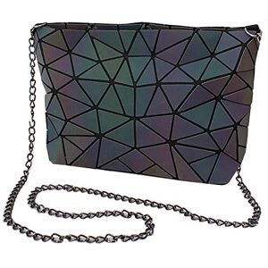 Generic Evening Bags Women'S Patent Leather Handbag/bag/clutch/women'S Handbag/shoulder Bag/handbag With Additional Chain Zip Geometry Motif