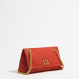 BIMBA Y LOLA Small coral nylon flap bag CORAL UN adult