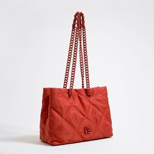 BIMBA Y LOLA Medium coral padded nylon shopper bag CORAL UN adult