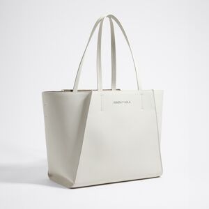 BIMBA Y LOLA Large off-white leather shopper bag OFF WHITE UN adult