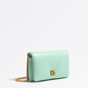 BIMBA Y LOLA Mini ice blue nappa leather flap bag ICE BLUE UN adult