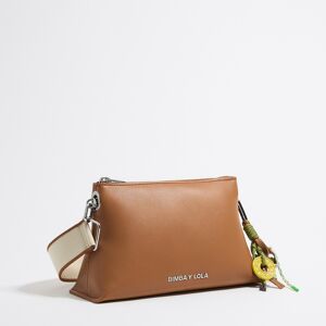 BIMBA Y LOLA Small honey leather trapezium bag HONEY UN adult