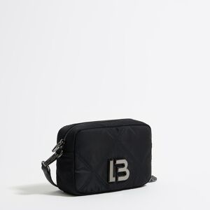BIMBA Y LOLA Mini black padded nylon flap bag BLACK UN adult