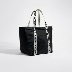 BIMBA Y LOLA Black maxi shopper bag BLACK UN adult