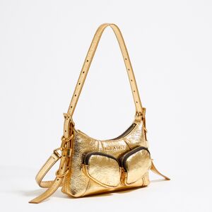 BIMBA Y LOLA Mini gold leather Pocket slouch bag GOLD UN adult