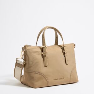 BIMBA Y LOLA Medium tan nylon shopper bag TAN UN adult