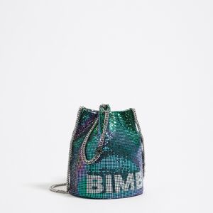 BIMBA Y LOLA Iridescent mesh bucket bag GREEN UN adult