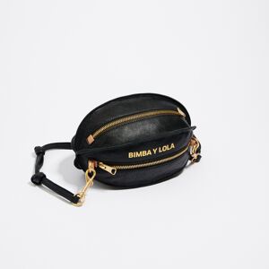 BIMBA Y LOLA Small black leather Pelota bag BLACK UN adult