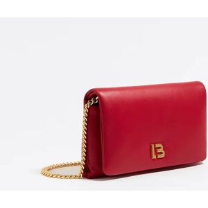 BIMBA Y LOLA Mini red nappa leather flap bag RED UN adult