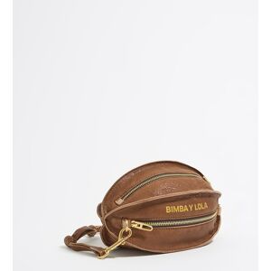 BIMBA Y LOLA Small chocolate leather Pelota bag CHOCOLAT UN adult