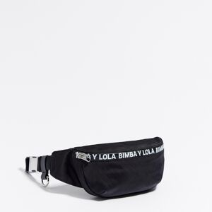 BIMBA Y LOLA Mini black nylon bumbag BLACK UN adult