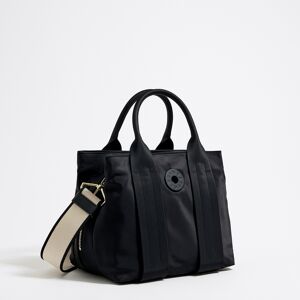 BIMBA Y LOLA Medium black nylon handbag BLACK UN adult