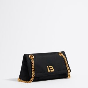 BIMBA Y LOLA Small black nylon flap bag BLACK UN adult