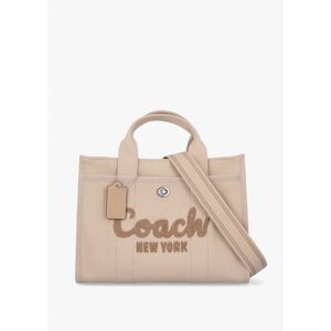 COACH Cargo Dark Natural Canvas Tote Bag Size: One Size, Colour: Taupe - female