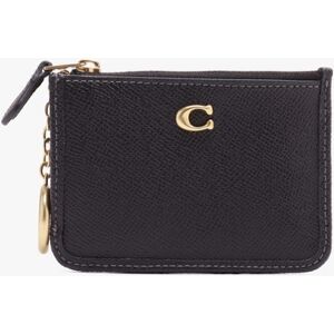 COACH Mini Skinny Black Leather ID Purse Size: One Size, Colour: Black - female