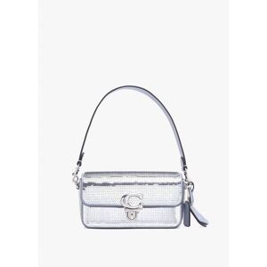 COACH Studio Silver Sequin Baguette Bag Size: One Size, Colour: Silver - female