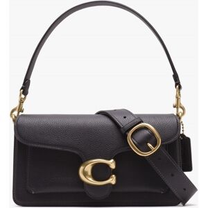 COACH Tabby 26 Black Leather Shoulder Bag Size: One Size, Colour: Blac - female