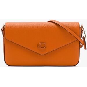 COACH Wyn Sun Orange Crossgrain Leather Cross-Body Bag Size: One Size, - female