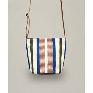 Earthy Stripe Cotton Cross-Body Bag   Caradon Moshulu