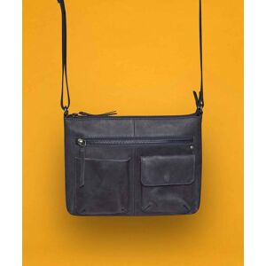 Blue Leather Crossbody Bag   Sugarloaf Moshulu