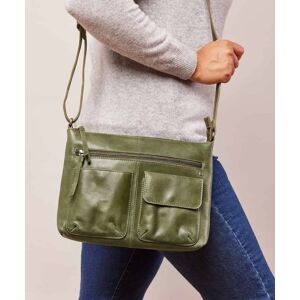 Green Leather Crossbody Bag   Sugarloaf Moshulu