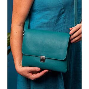 Blue Leather Shoulder Bag   Budburst Moshulu