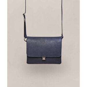 Blue Leather Shoulder Bag   Budburst Moshulu