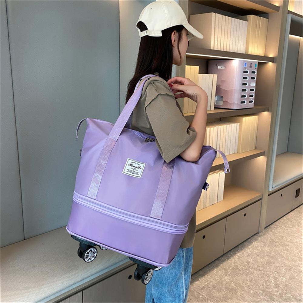 MyCoollife Luggage Bag Oxford Cloth Large Capacity Expandable Universal Wheel Business Trip Bag Daily Shopping Handbag