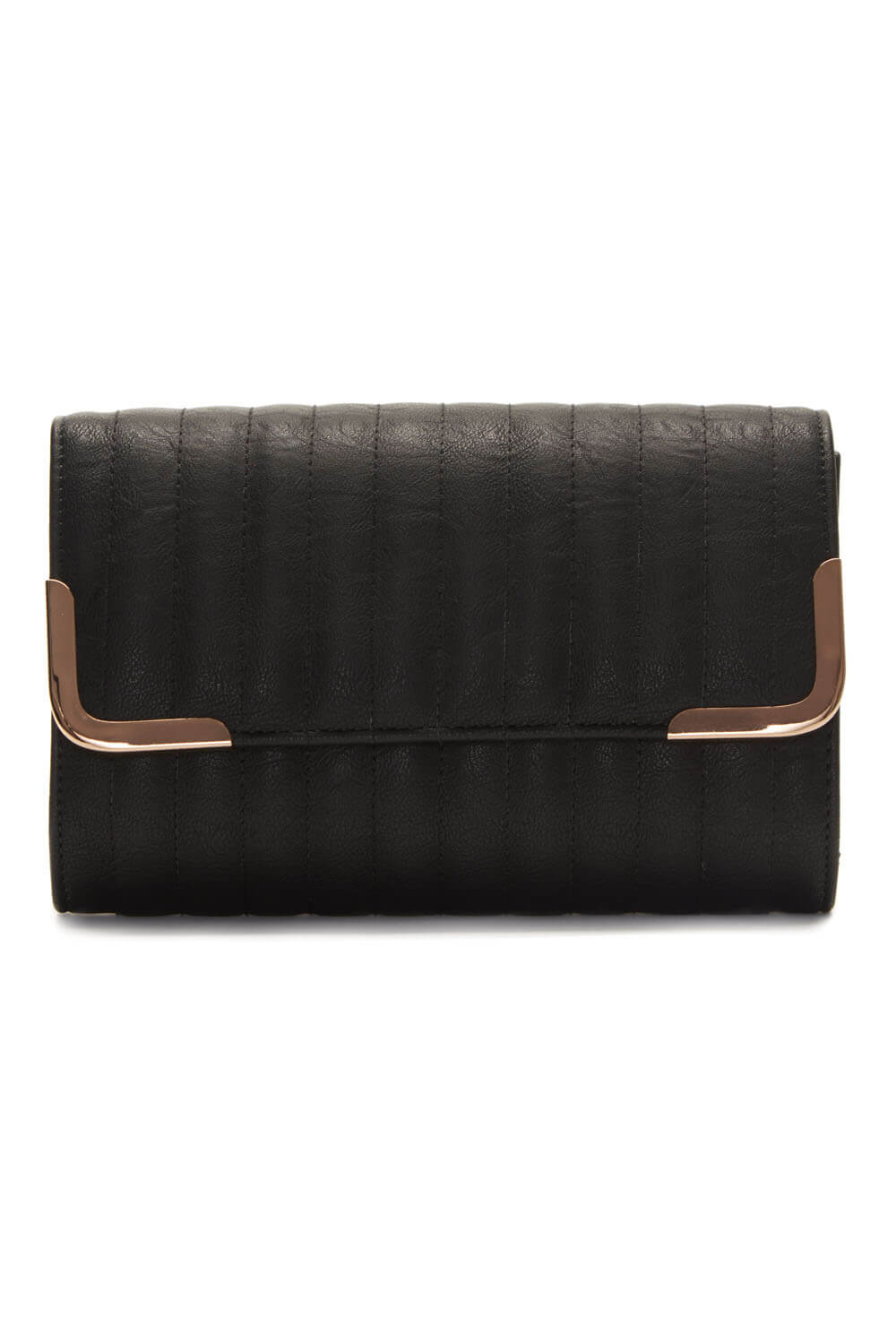 Roman Originals Vertical Quilted Clutch Bag