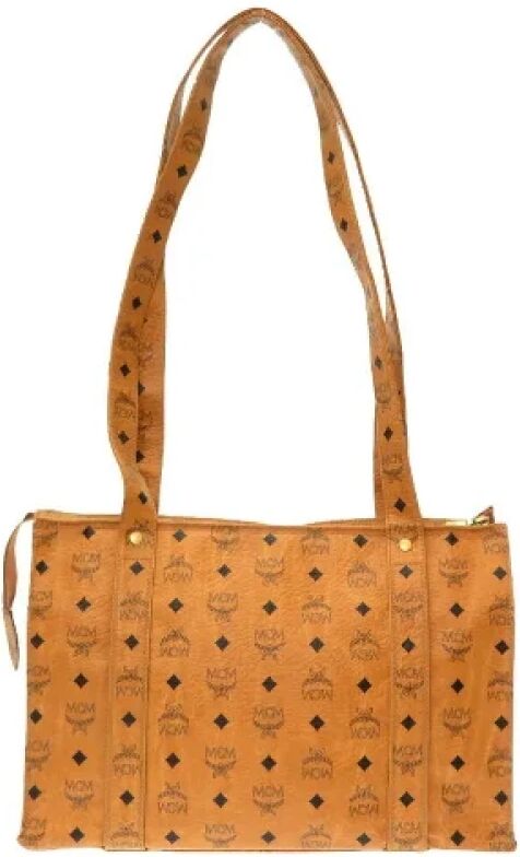 MCM Pre-owned , Pre-owned Shoulder Bags ,Brown female, Sizes: ONE SIZE