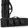 VEVOR Tactical Range Bag, 36 inch Tactical Double Firearm Bag, Soft Outdoor Tactical Case with Lockable Zipper, Portable Handle & Shoulder Strap, 3 Large Storage Pockets Outdoor Tactical Case, Black