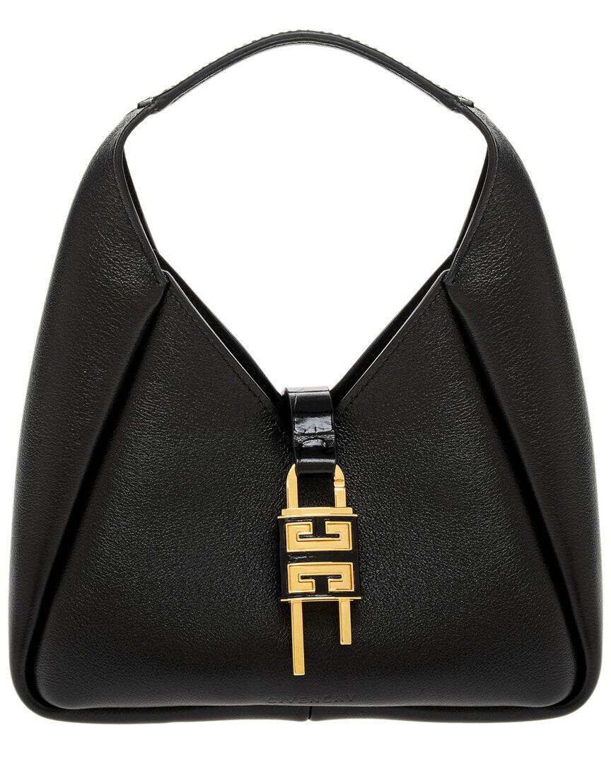 Givenchy G Mini Leather Hobo Bag Black NoSize