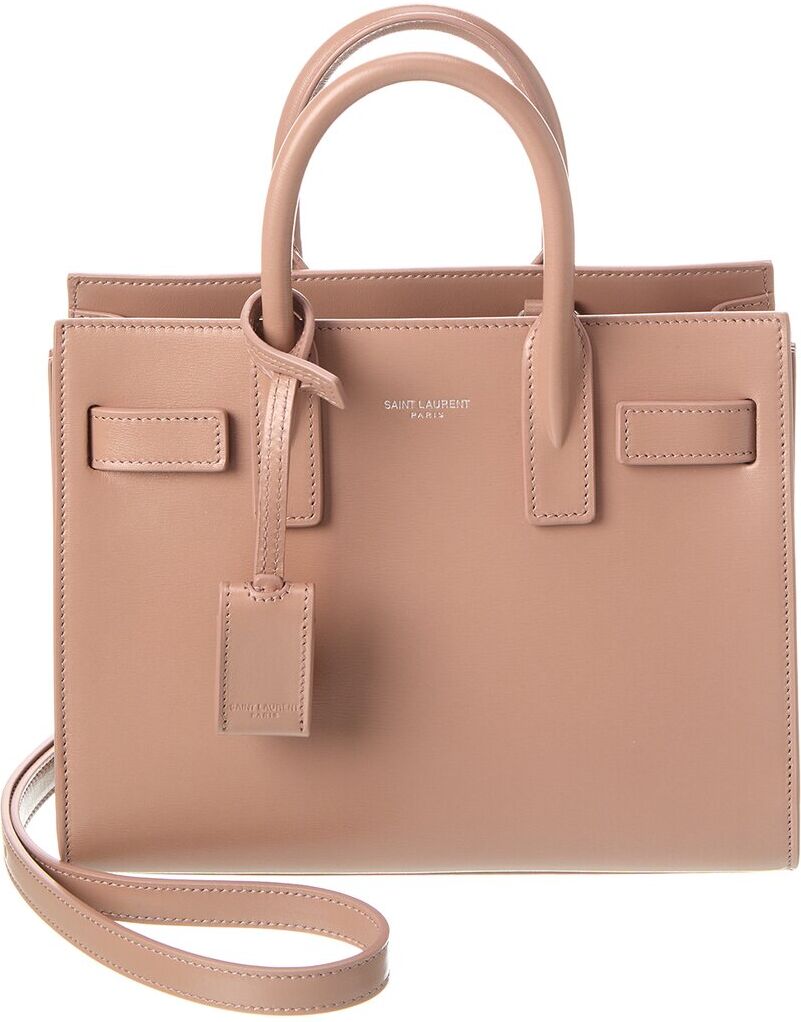 Saint Laurent Nano Sac De Jour Leather Satchel Pink NoSize